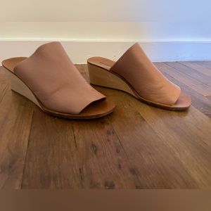 Rachel Comey Blush Leather Slides 8